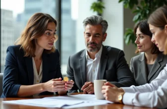 Professionnels discutant d’une stratégie de gestion de patrimoine