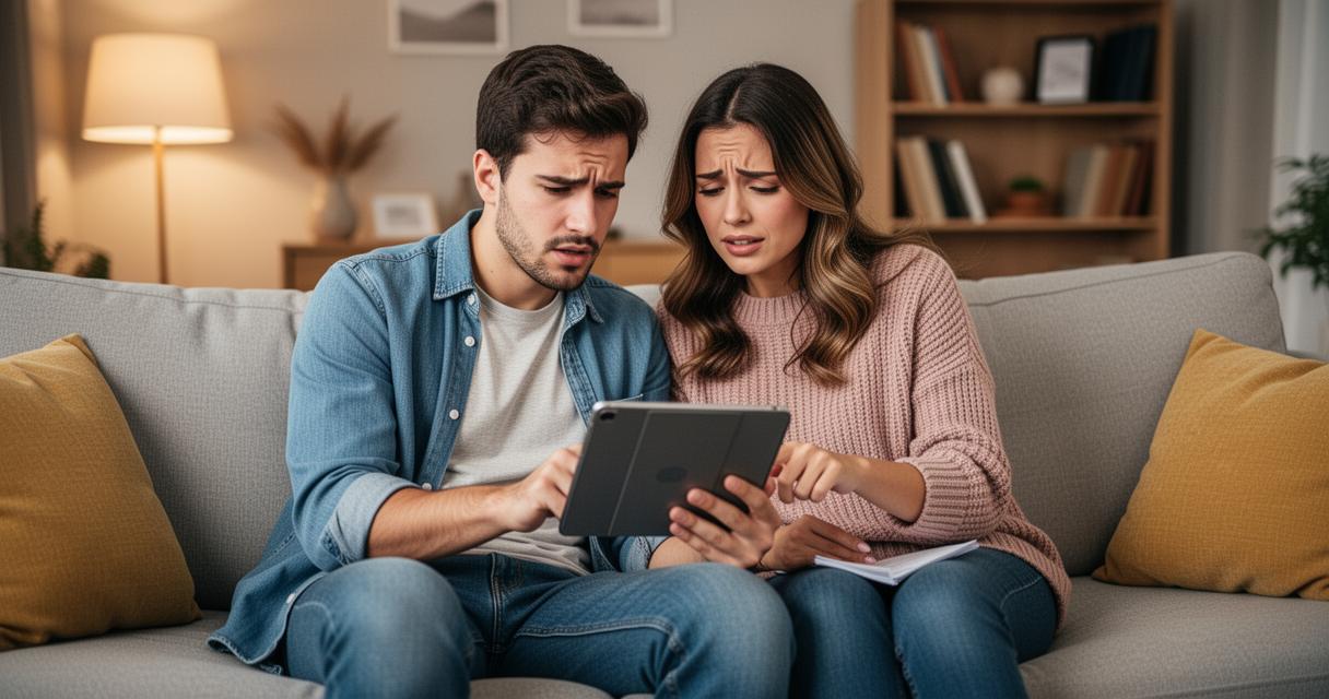 Couple comparant ses dépenses et ses options d’assurance maladie